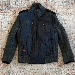 Jack & Jones Black and Gray Military Jacket